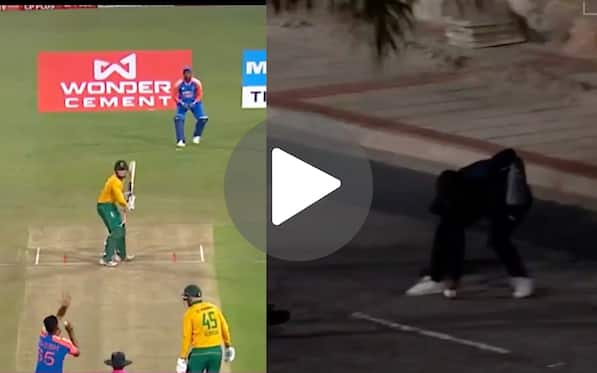 [Watch] Rickelton's 104-Metre Six Lands On Durban Streets; Fan Runs Away With Match Ball